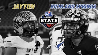 #1 Jayton vs #3 Richland Springs 1A DII 6-MAN TEXAS HIGH SCHOOL FOOTBALL STATE CHAMPIONSHIP #txhsfb