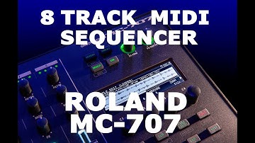 How to use the Roland MC-707 as an 8 Track Midi Sequencer Controller for External Synths / Gear Sync