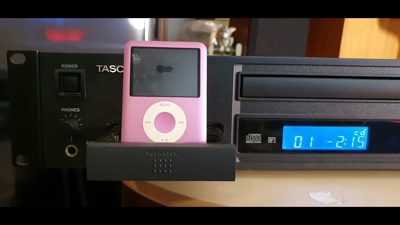 TASCAM CD-200i CD Player/iPod Dock - YouTube