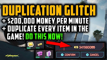 Cyberpunk 2077 - BEST MONEY & ITEM DUPLICATION GLITCH! $250,000,000+ MONEY & UNLIMITED ITEMS!