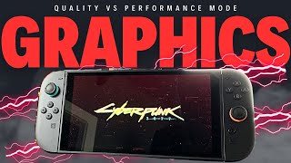 CYBERPUNK 2077 - Quality Vs Performance Mode - Switch 2 Handheld!