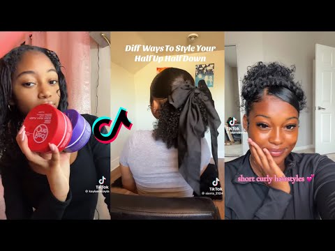 CUTE CURLY HAIRSTYLES TIKTOK COMPILATION 2