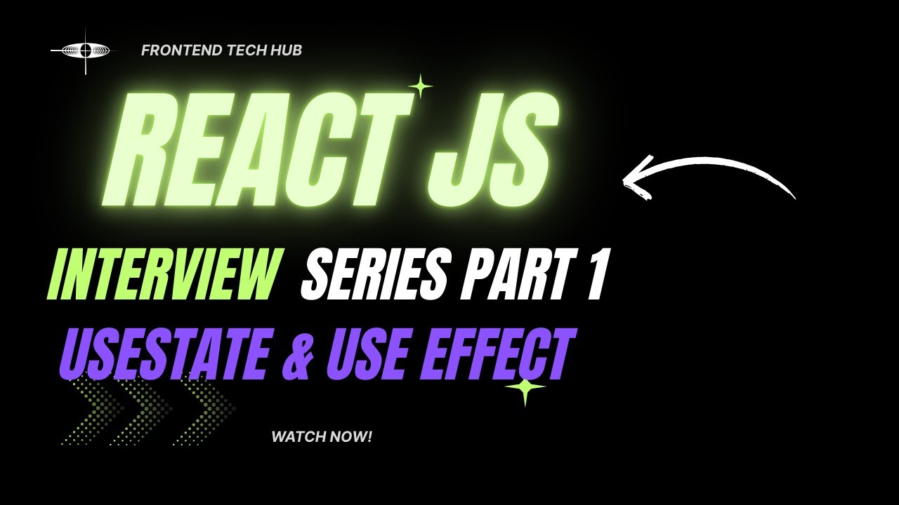 React Js Interview Q&A Part 1 | useState & useEffect Explained with Examples 🔥