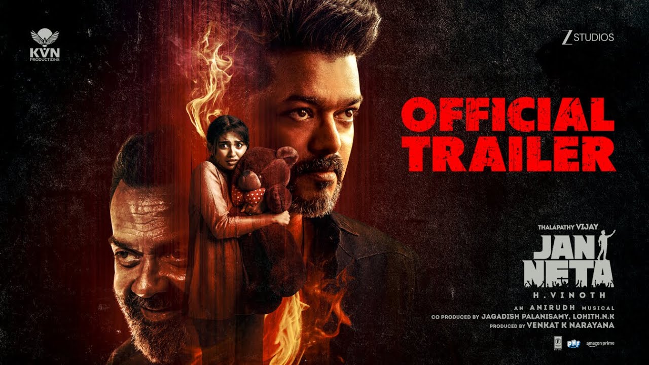 Jan Neta - Official Trailer | Thalapathy Vijay | Pooja Hegde | H Vinoth | Anirudh | KVN