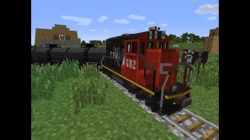 Minecraft TrainCraft Mod Showcase: SD40-2 CN ft: Oil Tanks