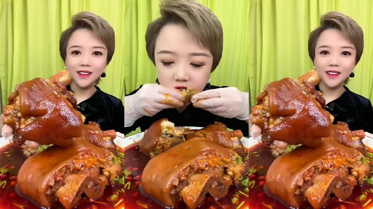 ASMR MUKBANG | BLACK BEAN FIRE NOODLE  PORK PARK & SPICY OCTOPUS SPAM FRIED DUMPLING EATING