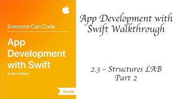 2.3-Structures LAB - Part 2 - Swift 4 - App Development With Swift
