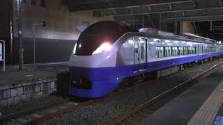 【回8473M】E657系K1編成ブルーオーシャン塗装の内原車輪転削返却回送が内原駅を発車
