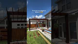 I was working on this new wooden pergola project