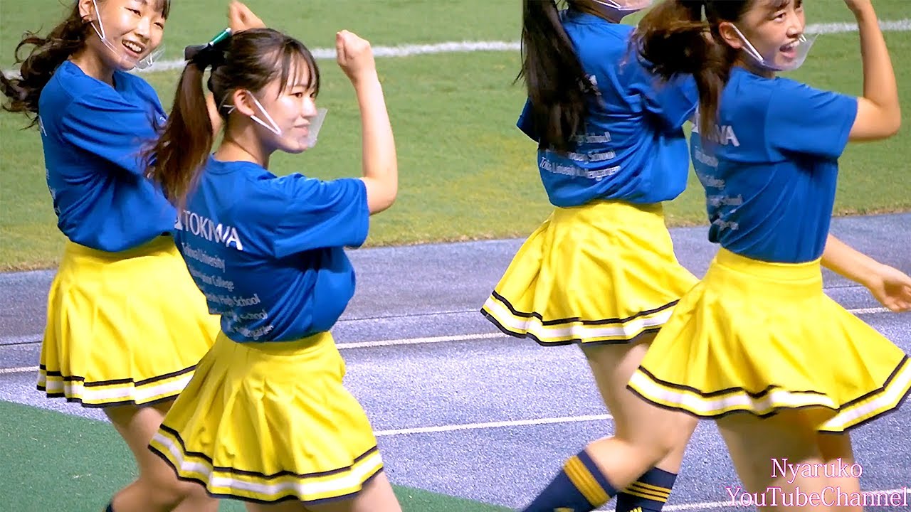 黄色いチアさんのかわいい演技　【にゃるこ】