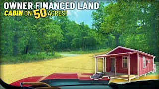 Road & Drive to CABIN with 50 Acres of Property for Sale in the Ozarks. Low Down Payment WH08