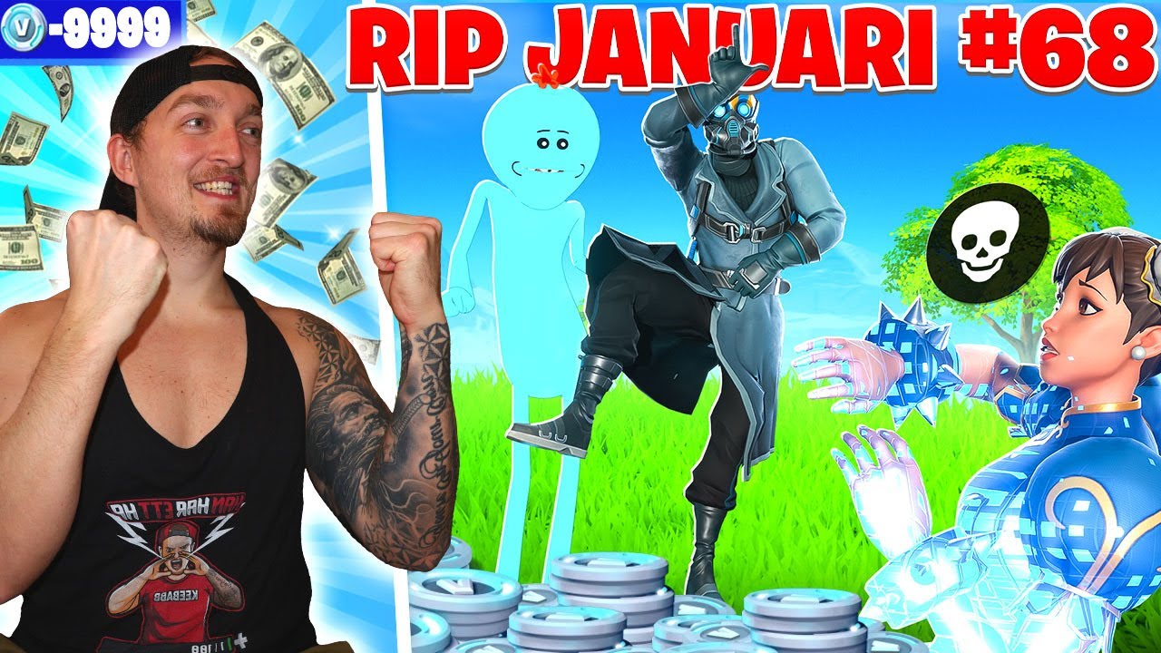Fortnite Rip Skin KÖPER SKINS FÖR VARJE GÅNG VI GLÖMMER EMOTA I FORTNITE *RIP JANUARI #68 ...