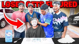 Roommates VS Childhood Bestfriends FLOUR CHALLENGE!!! Details