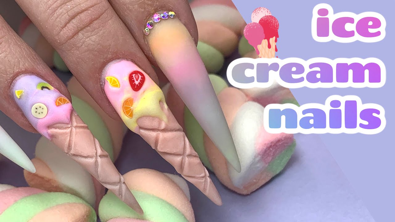 7. Ice Cream Nail Art for Kids - wide 5