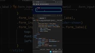 input animation using html and css | html css animation shorts developer web cssanimation