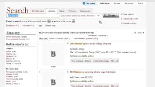 SLV-Searching articles databases