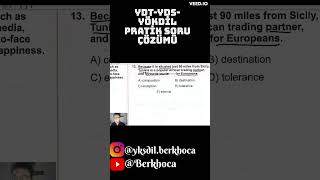 50 Saniyede YDT-YÖKDİL-YDS Pratik Grammar Soru Çözüm Resimi