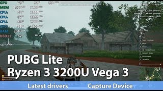 Gaming on AMD Ryzen 3 3200U Vega 3 - PUBG Lite Benchmark Test FPS Gaming on AMD Ryzen 3 3200U Vega 3 - PUBG Lite Benchmark Test FPS