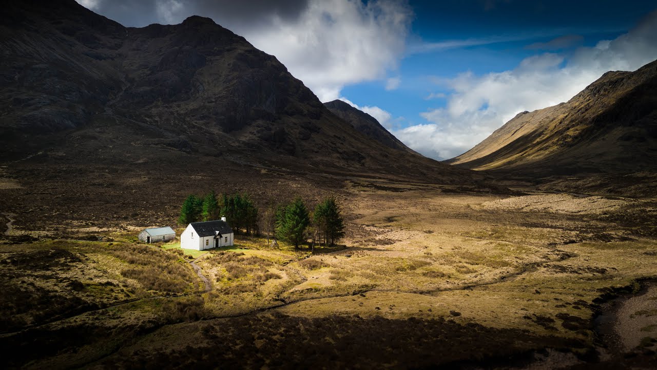 Scotish Highlands Glencoe Glen Etive DJI mini 4 pro