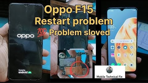 Oppo F15 Hang on Logo || Restart Problem 💯 Problem sloved @mobile Technical Fix