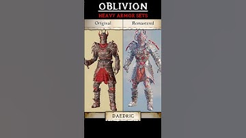 Oblivion Remastered - Heavy Armor Comparison #oblivionremastered #armor #oblivion #tesiv #shorts