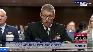 U.S. Strategic Command Commander Nominee Testifies at Confirmation Hearing 10.30.2025