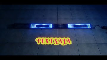 STROBO TEXT 7 BARIS LED WS 2811