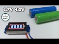 18650 battery level indicator module