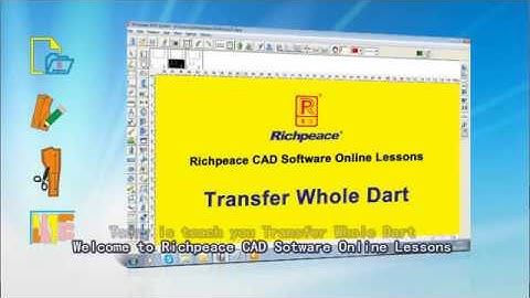 Richpeace CAD Software Online Lessons  Tip of the day  Transfer Whole Dart (V9)