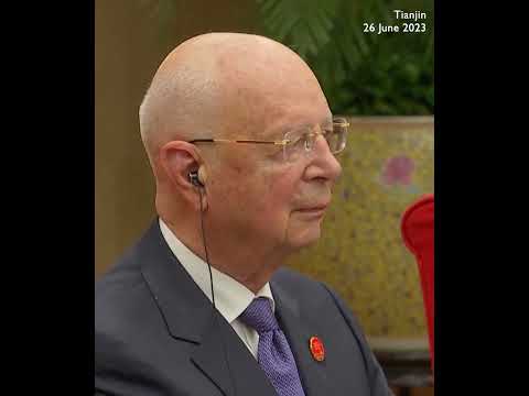 Chinese Premier Li Qiang Meets WEF WTO Chiefs In Tianjin