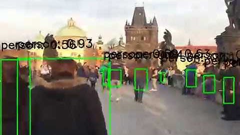 Opencv DNN module with YoloDarknet on Charles Bridge Prague