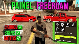 GTA MTA : PAINEL FREEROAM MOD PARA PUXAR SKINS CARROS E MOTOS - GTA MTA SAN