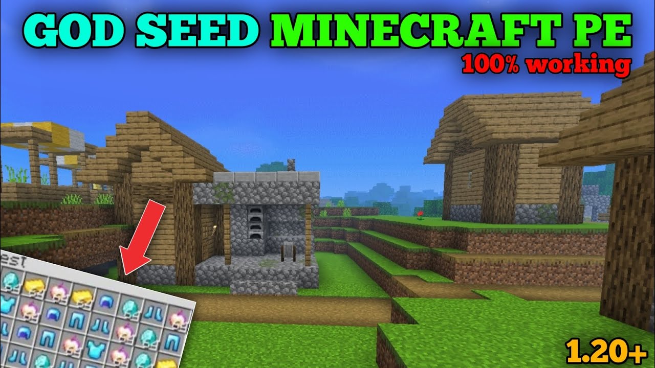 Minecraft pocket edition Edition || Top God Seed For 1.20 (100% working ...