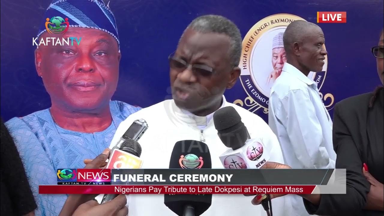 FUNERAL CEREMONY: Nigerians Pay Tribute to Late Dokpesi at Requiem Mass