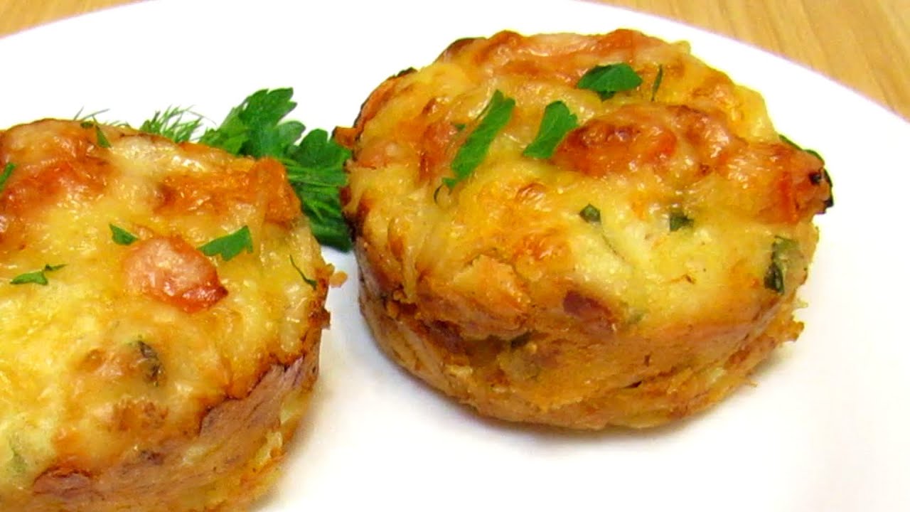 How To Make Chicken And Cheese Muffins With Tomatoes Quick & Easy Homemade Recipe Tutorial