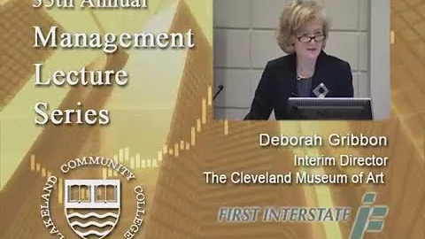 Management Lecture Series - Deborah Gribbon, Inter...