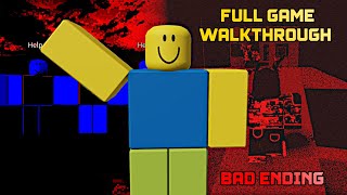 Roblox  Welcome [Chapter 3 - Bad ending] - Full horror experience -  BiliBili