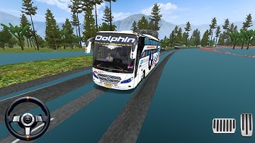Indian Traffic Mod Dolphin Travelers Bus Mod Bussid Gameplay | Bus Simulator Indonesia | Bus Game 
