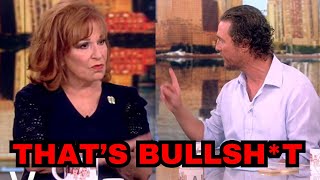 Matthew McConaughey SHUTS DOWN Joy Behar After She Asked This One Question