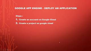 1#Google Cloud Platform   Deploy an Application on Google App Engine