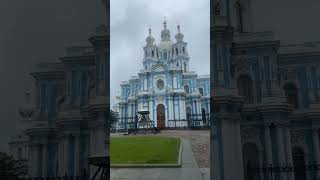 Утро и Смольный собор, шедевр Растрелли #питер