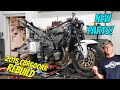 Rebuilding a WRECKED 2015 Honda CBR 600RR (Part 2 New Parts!)