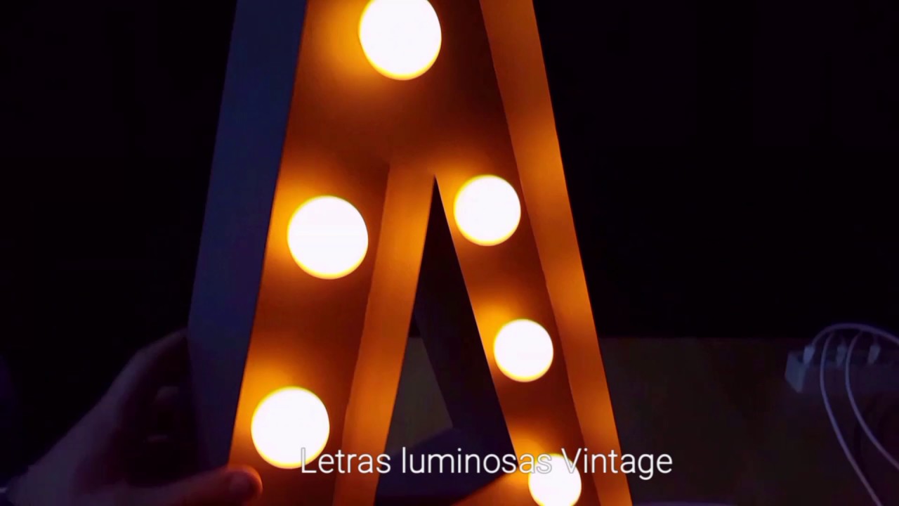 Letras Luminosas Gigantes Vintage