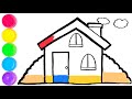 How to draw a house easy step by step for kids easy house drawing for kids draw house easy steps