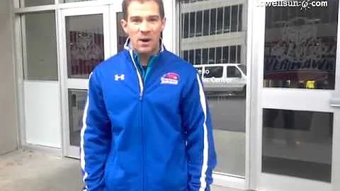 #UMass Lowell asst track coach Patrick Swett speak...