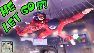 INDOOR SKYDIVING! MAN BLOWS THROUGH I-FLY ROOF! UNCLE CRUSHER SPINS OUT OF CONTROL! |VLOG