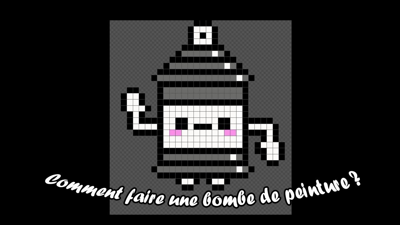 Pixel Art Bombe De Peinture Kawai Youtube