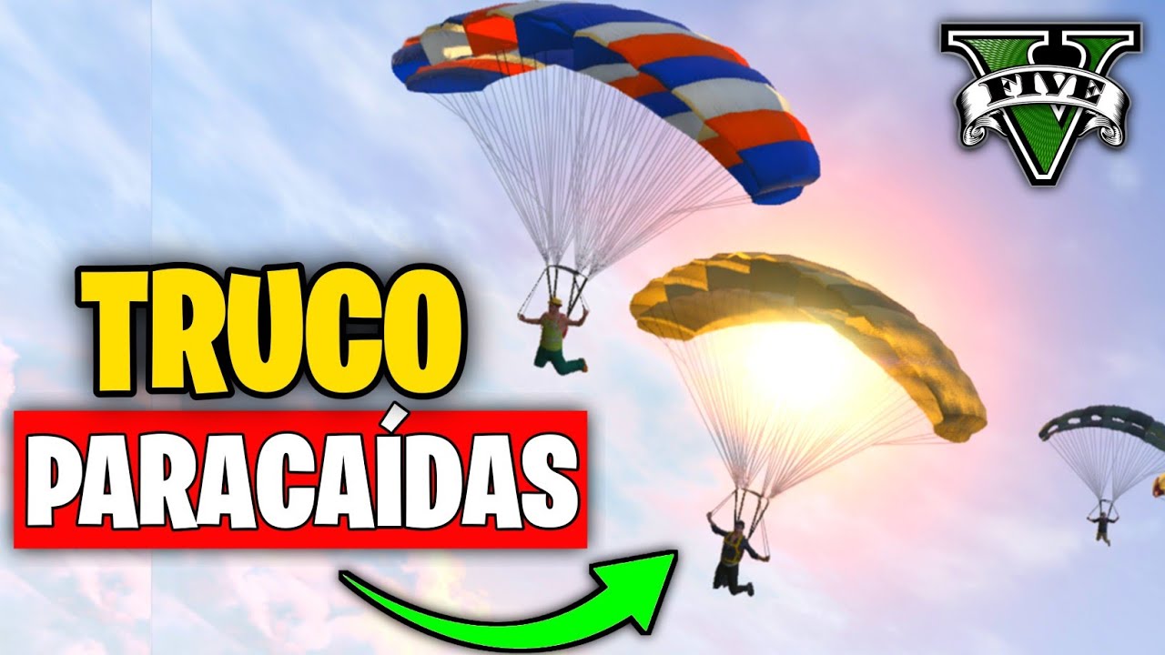 🔥Truco de PARACAIDAS en GTA 5 MODO HISTORIA para PC, PLAYSTATION y XBOX