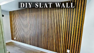 How To Build A Slat Wall | STEP BY STEP GUIDE