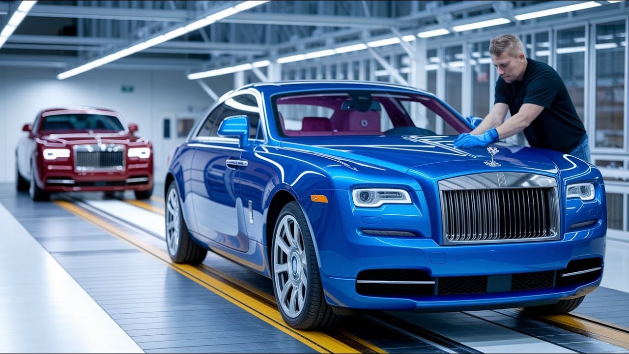 Royal car manufacturing#cars #automobile #creative #rollsroyce #money